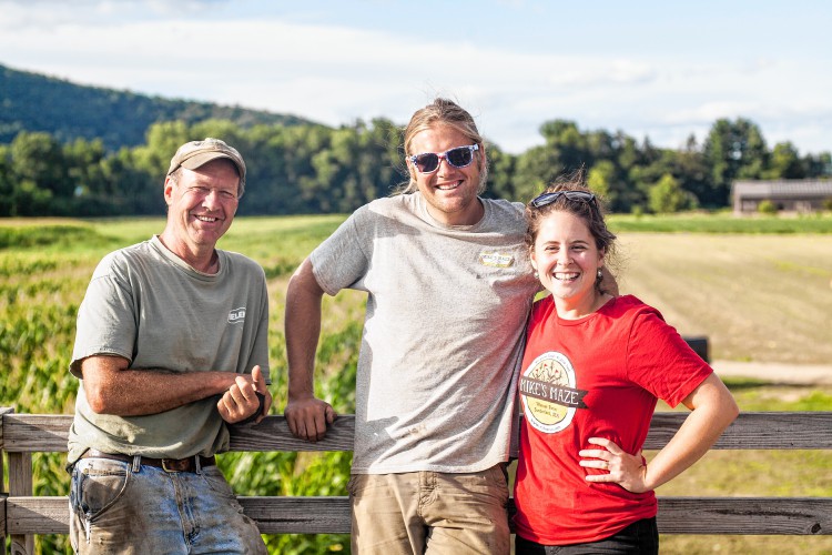 Farmer Mike Wissemann and his family Photo Credit DAILY HAMPSHIRE GAZETTE