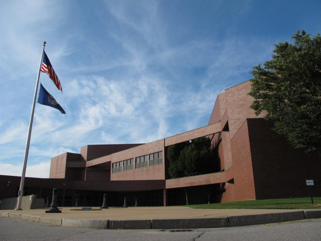 Hillsborough County House of Corrections, known as the Valley Street jail, is located in downtown Manchester. CREDIT EMILY CORWIN