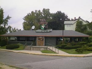 Hojoland.com features photos of "HoJo Ghosts" - buildings that were once Howard Johnson's and have been converted. This one on Route 34 in Derby, CT is now a Tail Gators bar. (Credit: Hojoland.com)