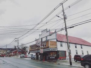 Cross Street in Island Pond. This month on 'Brave Little State,' we try to answer a listener question about just how "different" the Northeast Kingdom is from the rest of the state. (Angela Evancie / VPR)