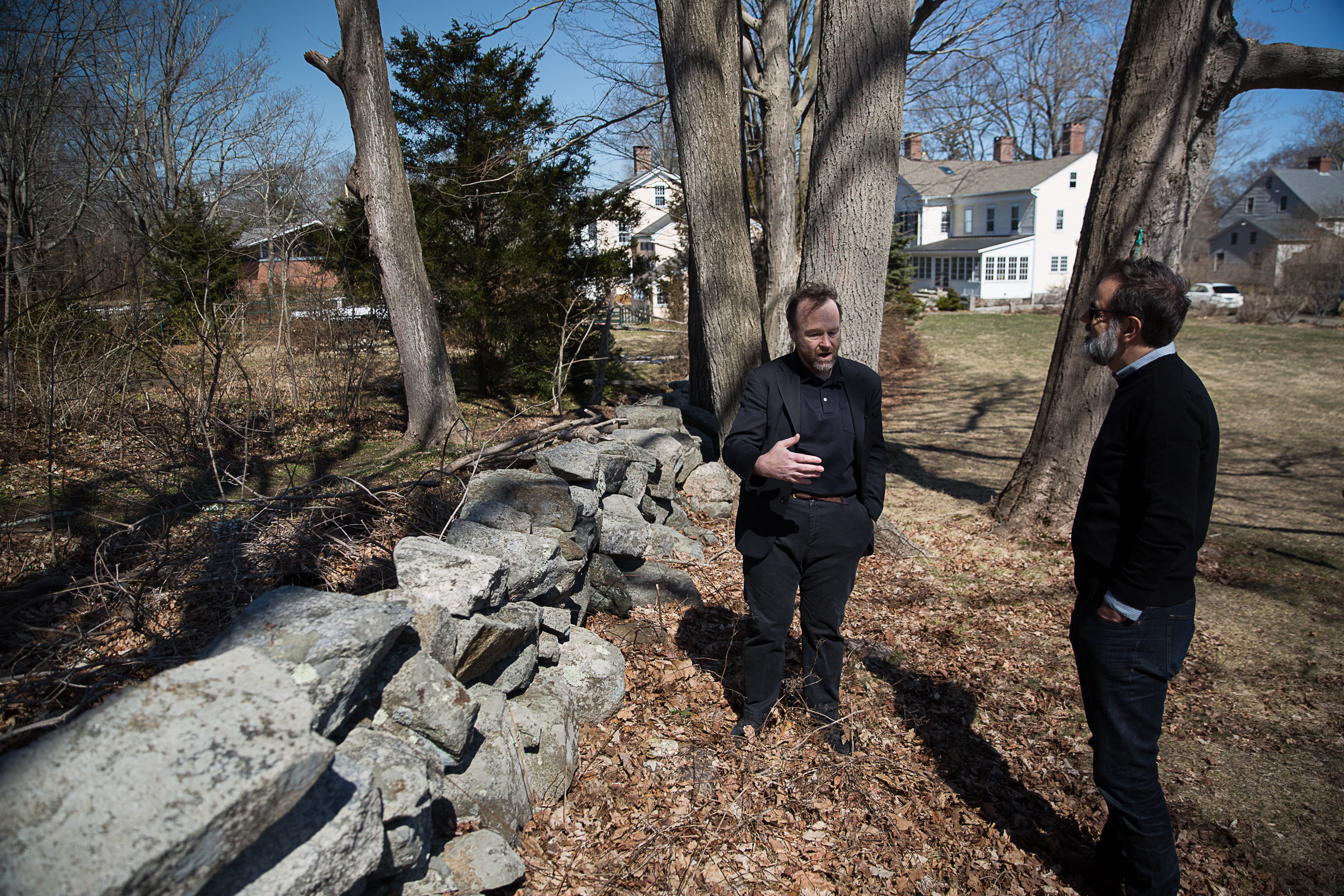 Architect Duo Dickinson ruminates on one of the staples of New England architecture: the stone wall. Photo by Ryan Caron King for WNPR