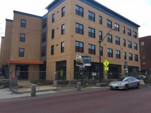 The new Live155 housing complex in Northampton, Massachusetts. Photo by Karen Brown for NEPR