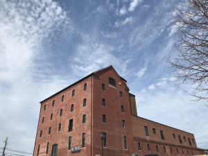 Future housing at the Frank Jones Brew Yard in Portsmouth. Photo by Robert Garrova for NHPR