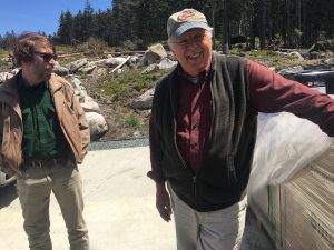 Jim Wilson and Steven Strong. Photo by Fred Bever for Maine Public