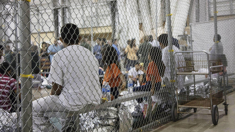 People detained at a facility in McAllen, Texas, on June 17, 2018. Provided by the U.S. Customs and Border Protection's Rio Grande Valley Sector