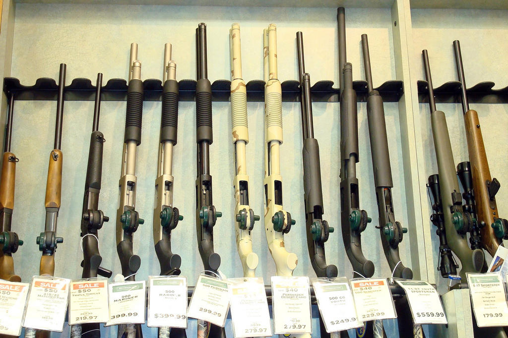 Guns for sale in Millbury, Massachusetts. Sean/CreativeCommons/Flickr