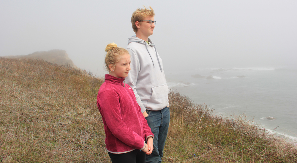 Gwen and Carter Lynch on Cuttyhunk Island, MA. Photo by Bayla Metzger