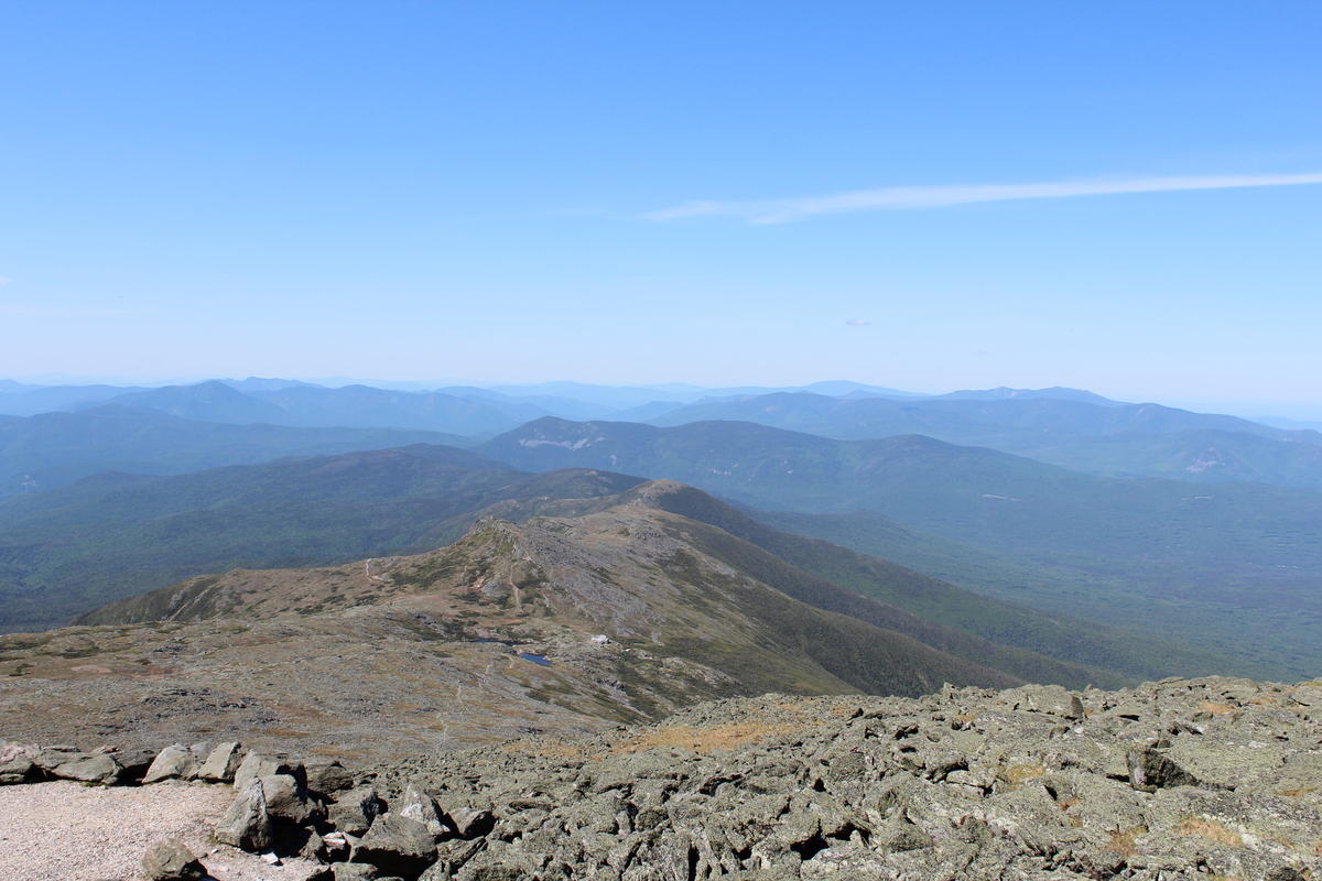 The view from the top of Mt. Washington. Photo by Annie Ropeik for NHPR