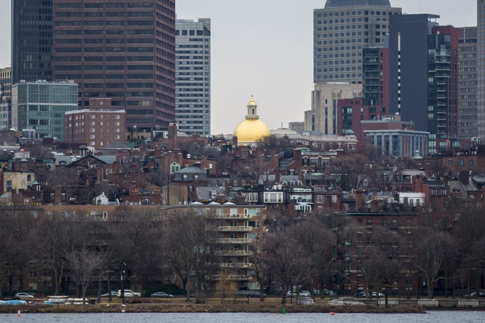 The Massachusetts State House on Beacon Hill. Photo by Jesse Costa for WBUR