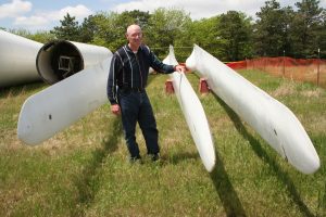 Bruce Graham, wind technology trainer, Cloud County Community College. Photo by Phil Warburg