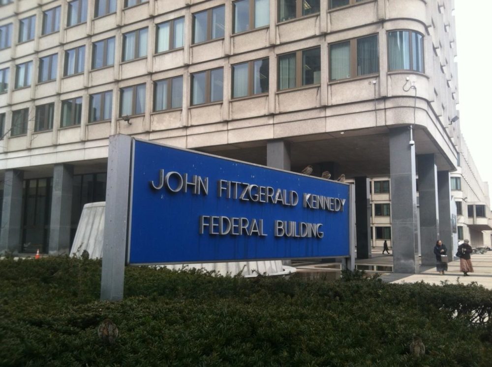 John F. Kennedy Federal Building in Boston houses the Boston Immigration Court.  Photo by Curt Nickisch for WBUR