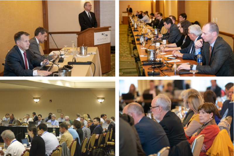 New England Power Pool members meet to debate energy market reforms, in photos from the organization's 2018 annual report. Photo courtesy of NEPOOL