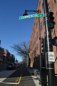 View down Commercial Street. Photo by Julia Press