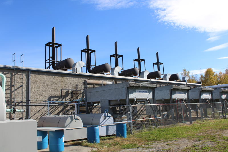 These generators produce electricity by burning landfill gas in Coventry. The Washington Electric Co-op has sold credits for that energy to other utilities, but the price for the credits has dropped sharply. Photo courtesy of the Washington Electric Co-op