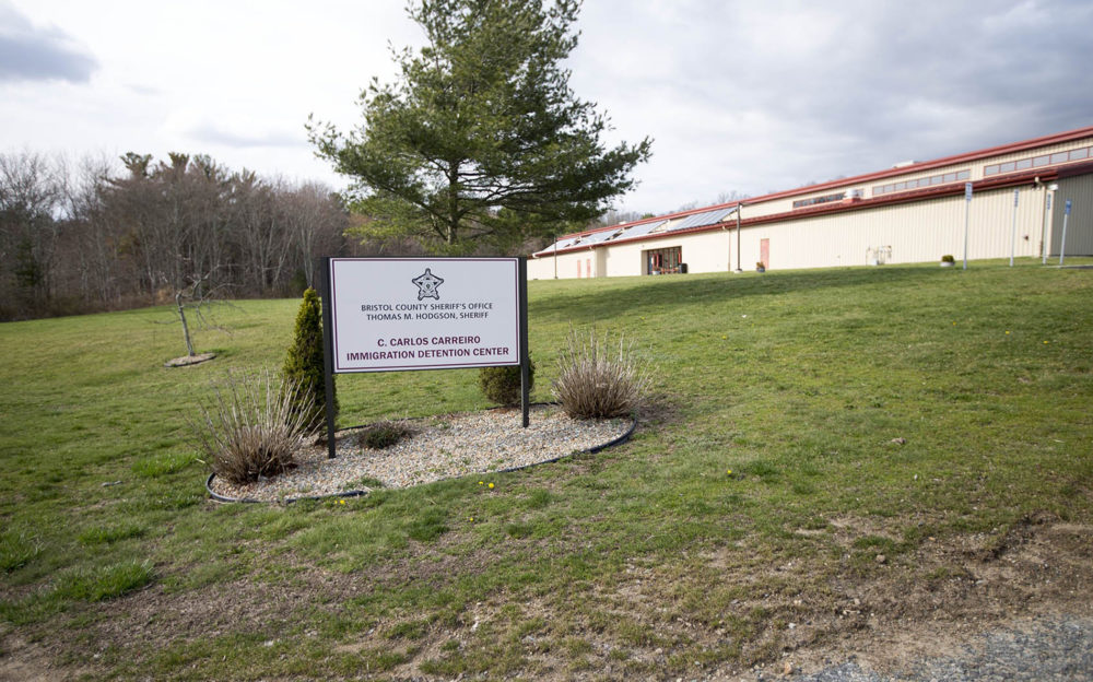 The Immigration Detention Center at the Bristol County Jail in North Dartmouth. Photo by Jesse Costa for WBUR