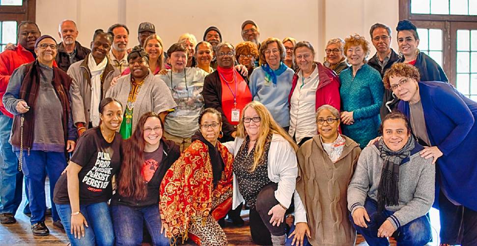 The 'Bridge4Unity' group at the Penn Center in Beaufort, South Carolina in January. Photo by Pat Crutchfield