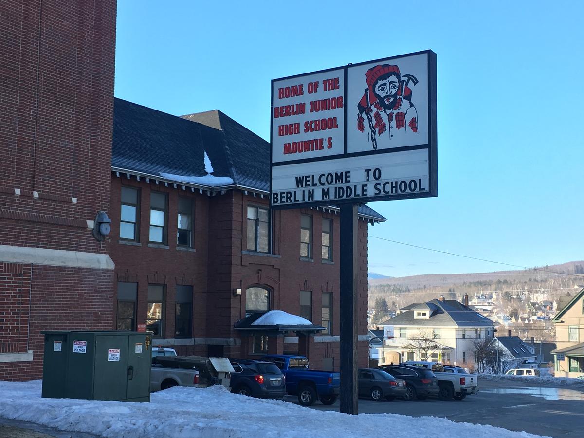 To make room for students from a shuttered elementary school, Berlin’s middle school in the Hillside Complex will move into the high school. Photo by Sarah Gibson for NHPR