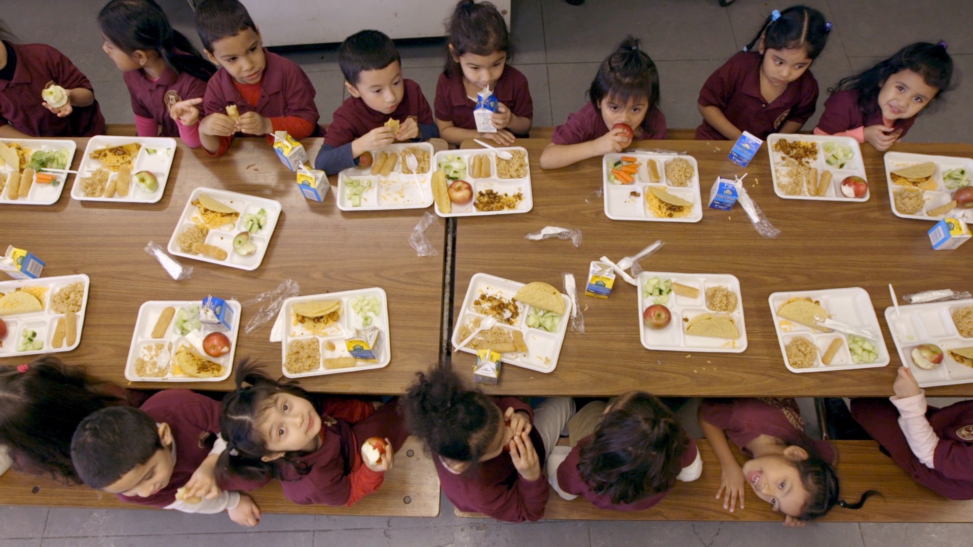 Students eat lunch. Photo courtesy of Fiona Turner from Eat Up