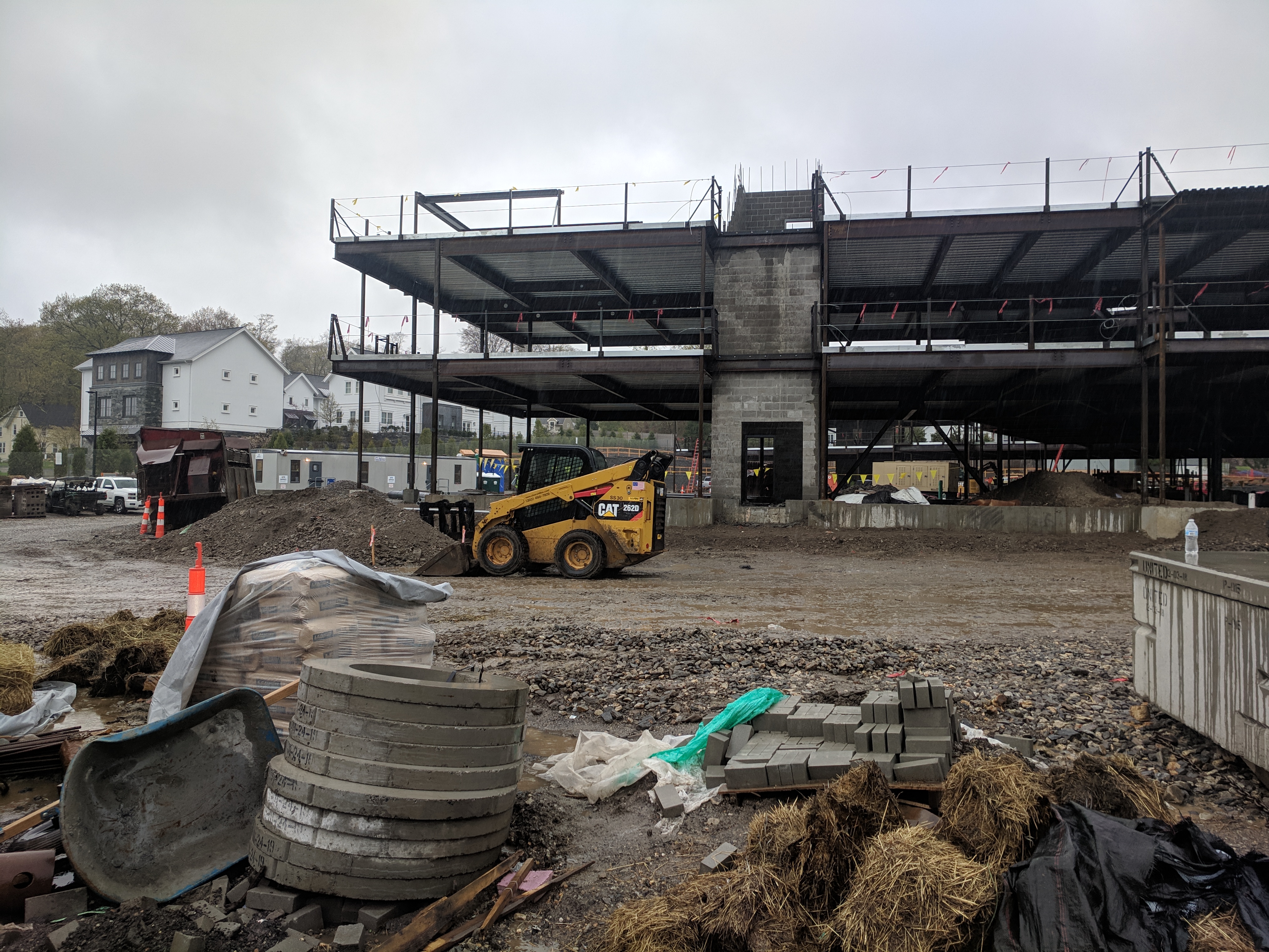 The construction of affordable housing in Westport. Photo by Jacqueline Rabe Thomas for the Connecticut Mirror.