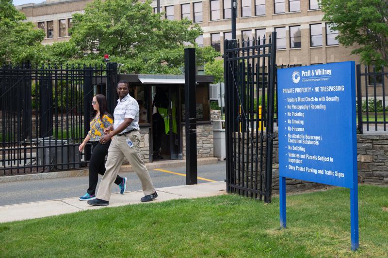 Pratt & Whitney's East Hartford campus. Photo by Frankie Graziano for Connecticut Public Radio