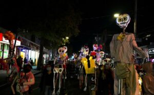 The 11th annual Day of the Dead Parade starts at Mill Street in New Haven on Nov. 6, 2021.