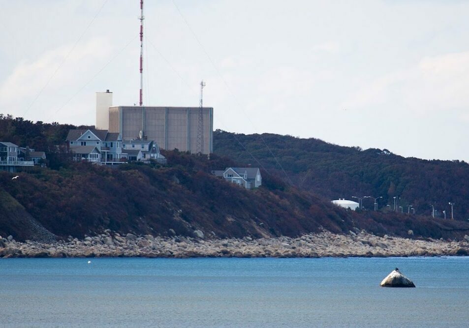 Pilgrim Nuclear Power Station in Plymouth. Photo by Jesse Costa for WBUR