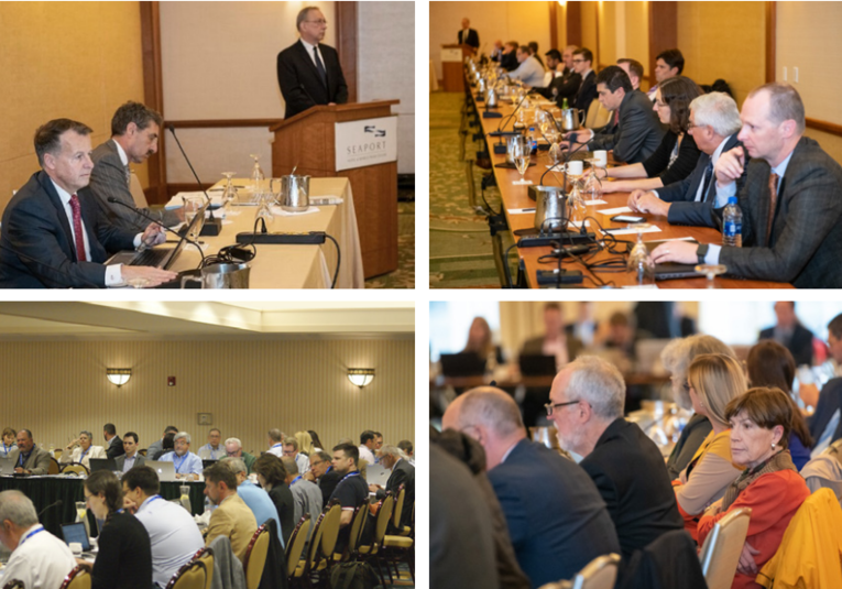 New England Power Pool members meet to debate energy market reforms, in photos from the organization's 2018 annual report. Photo courtesy of NEPOOL
