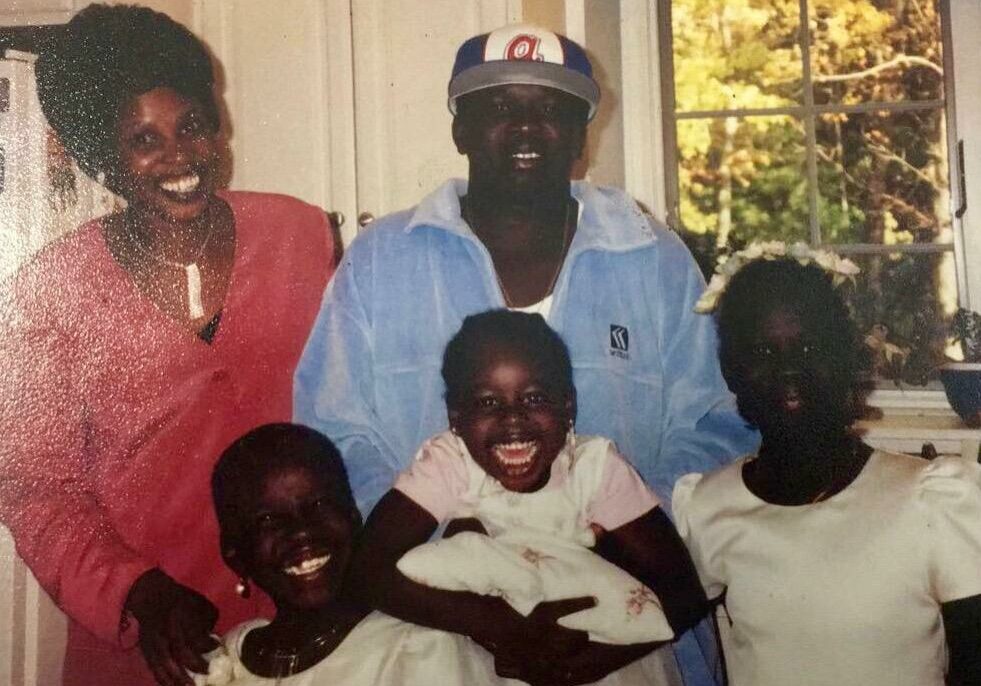 Top row (L) Ageth Okeny (R) Haitham Bol; Bottom row L-R: Sagda Bol, Magda Bol and Atka Bol. Courtesy the Okeny Family